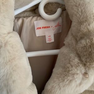 Jillian Harris x Joe Fresh Fur Coat size Large